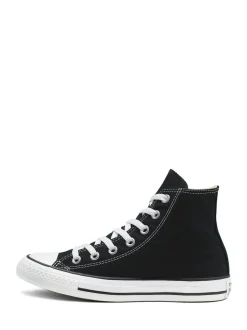 Converse Black/White Wide Fit Chuck Taylor All Star High Trainers