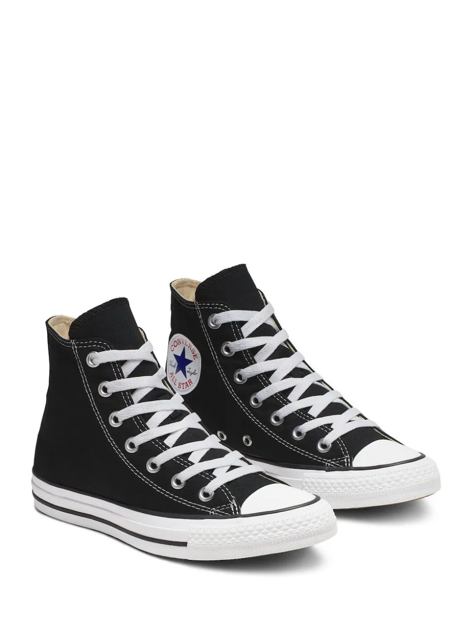 Converse Black/White Wide Fit Chuck Taylor All Star High Trainers