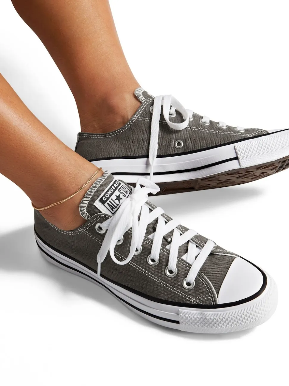 Converse Charcoal Standard Fit Chuck Taylor All Star Ox Trainers