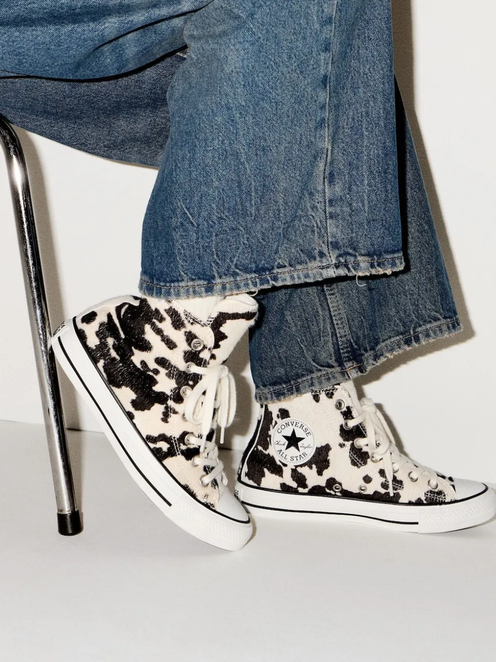 Converse Cow Brown Chuck Taylor Suede All Over High Trainers