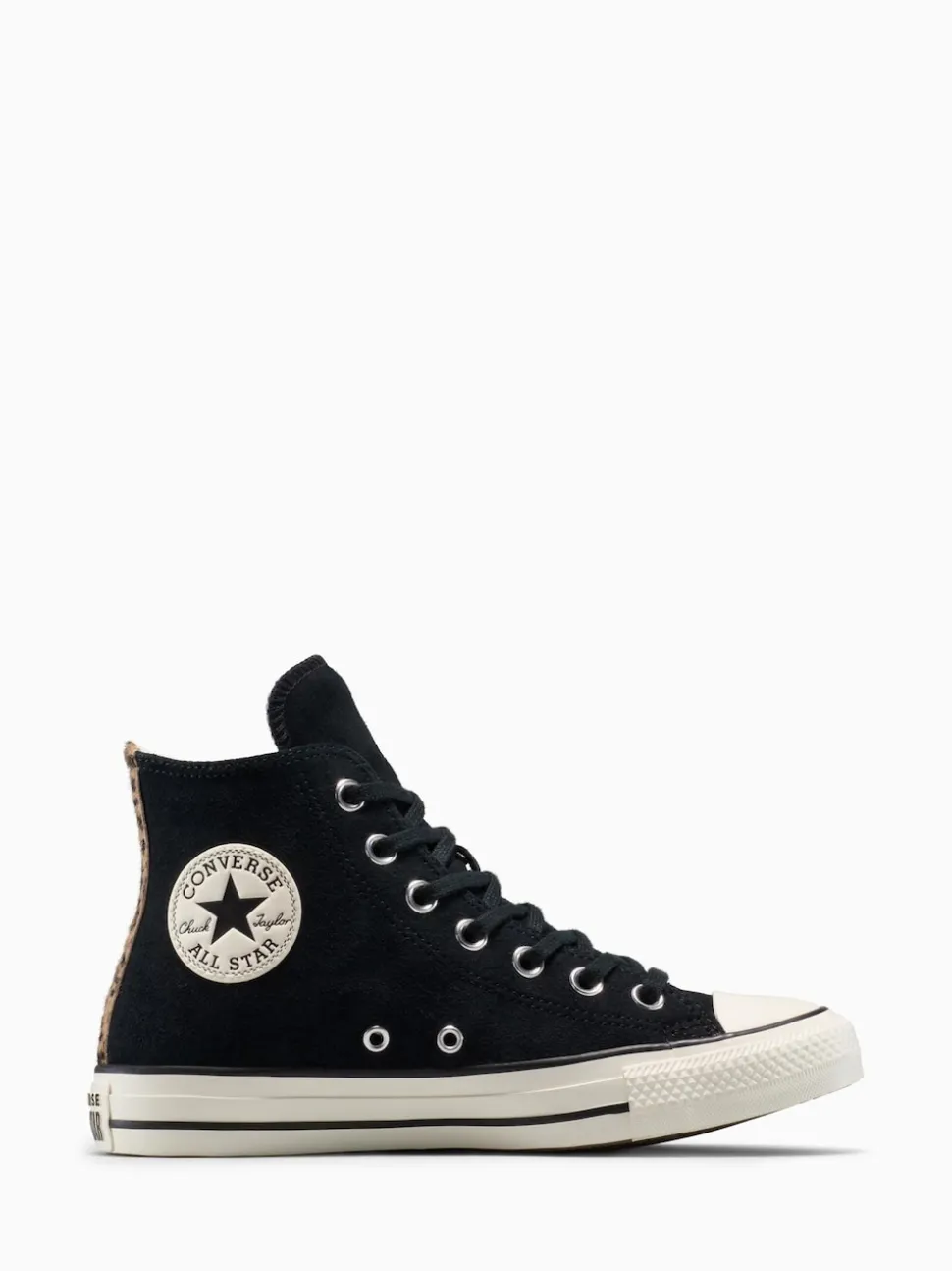 Converse Leopard Black Chuck Taylor Suede All Over High Trainers