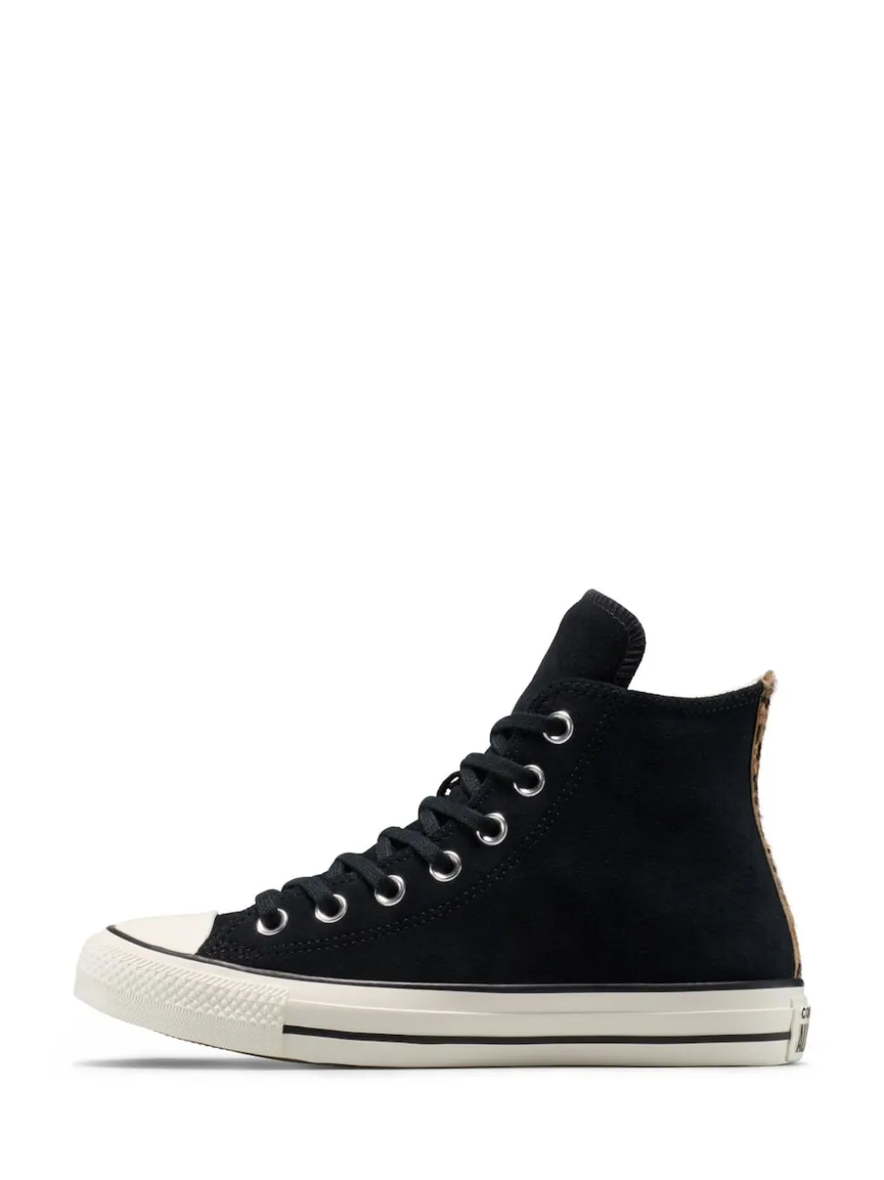 Converse Leopard Black Chuck Taylor Suede All Over High Trainers