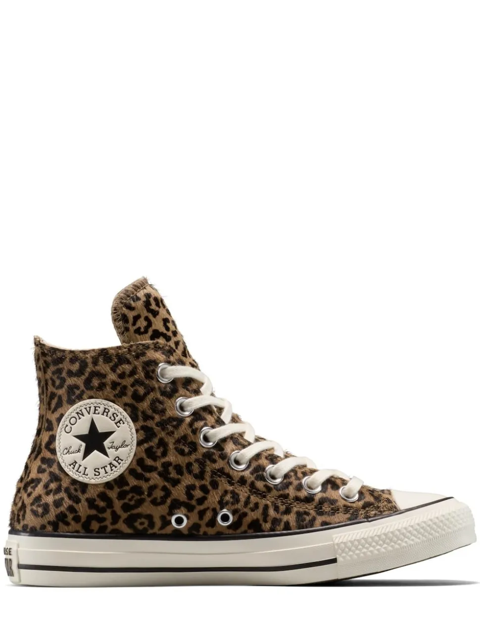 Converse Leopard Brown Chuck Taylor Suede All Over High Trainers