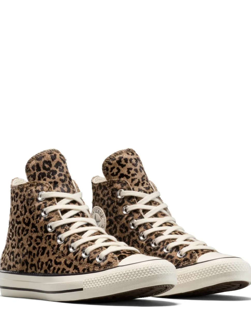 Converse Leopard Brown Chuck Taylor Suede All Over High Trainers