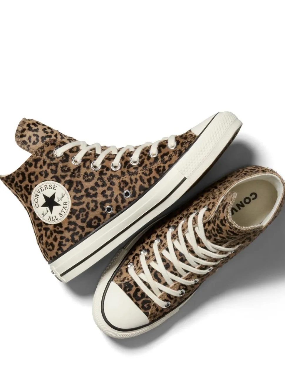 Converse Leopard Brown Chuck Taylor Suede All Over High Trainers