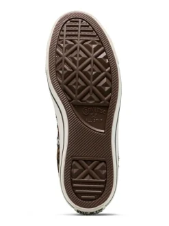 Converse Leopard Brown Chuck Taylor Suede All Over High Trainers