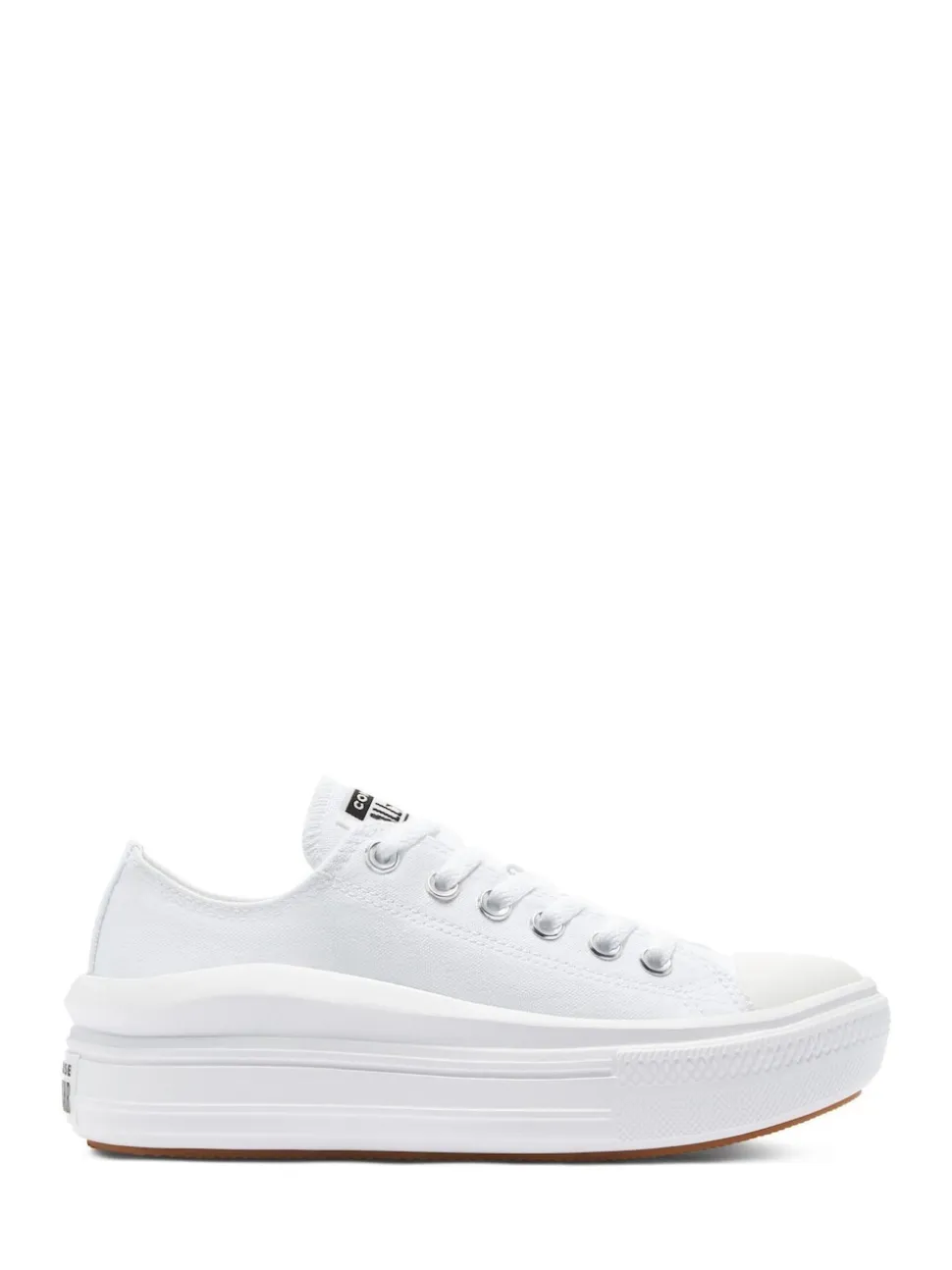 Converse White All Star Move Chuck Ox Platform Trainers