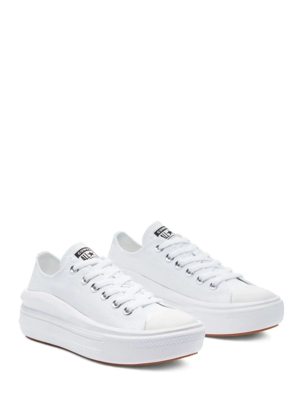 Converse White All Star Move Chuck Ox Platform Trainers