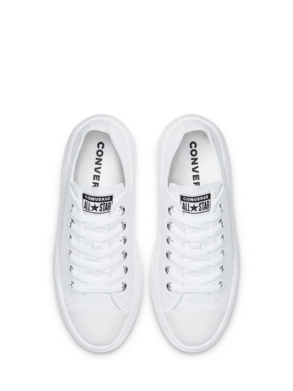 Converse White All Star Move Chuck Ox Platform Trainers