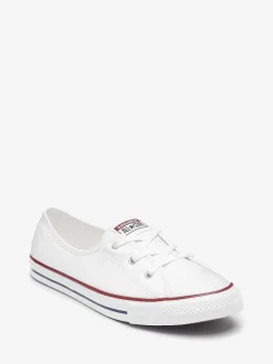 Converse White Ballet Lace Trainers