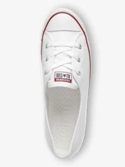 Converse White Ballet Lace Trainers