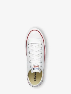 Converse White Leather Ox Trainers