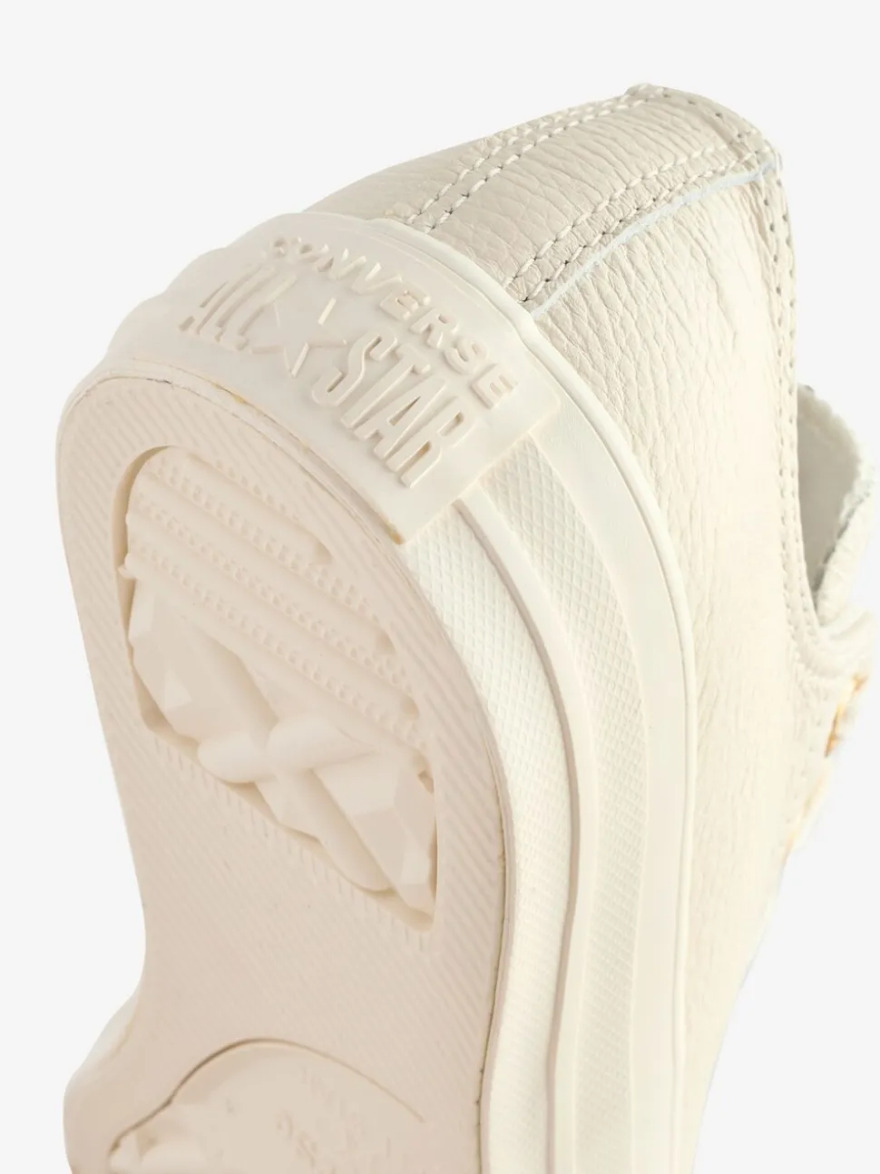Converse White/Gold Chuck Taylor All Star Mono Leather Low Trainers