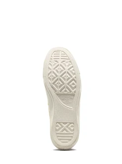 Converse White/Gold Chuck Taylor All Star Mono Leather Low Trainers