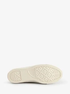 Converse White/Gold Chuck Taylor All Star Mono Leather Low Trainers