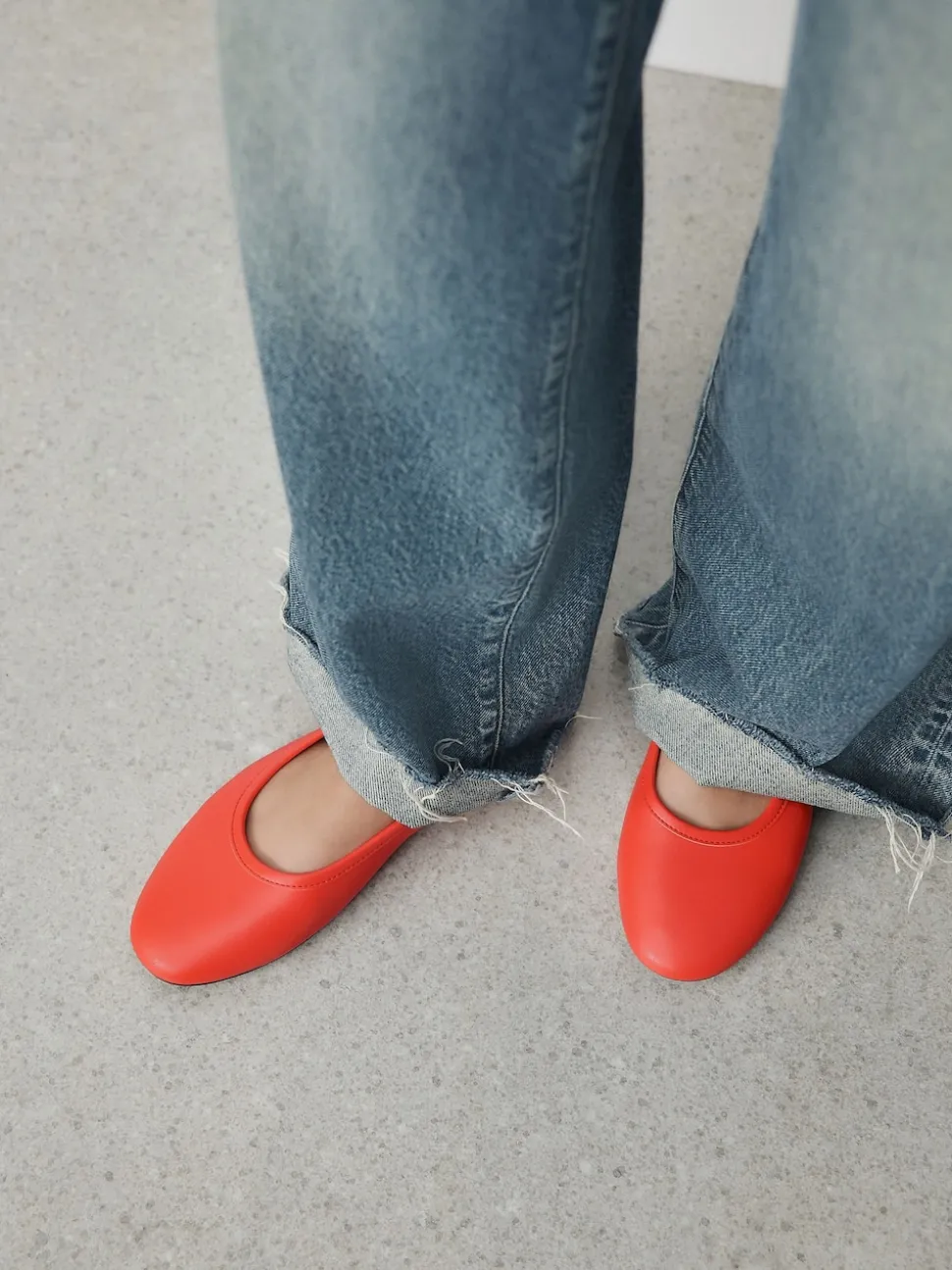 Coral Standard/Wide Fit Ballerina Shoes