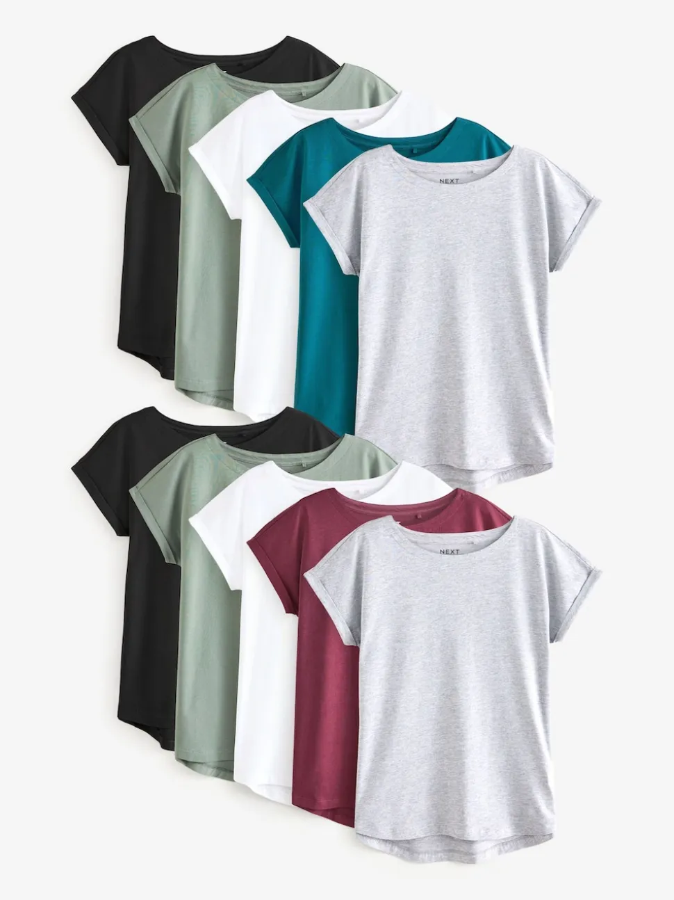 Core Cap Sleeve 100% Cotton T-Shirts 10 Pack
