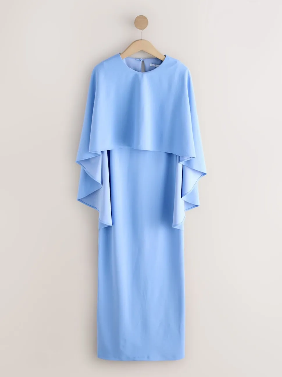 Cornflower Blue Cape Maxi Dress