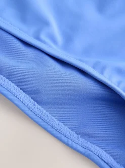 Cornflower Blue V Front High Leg Bikini Bottoms