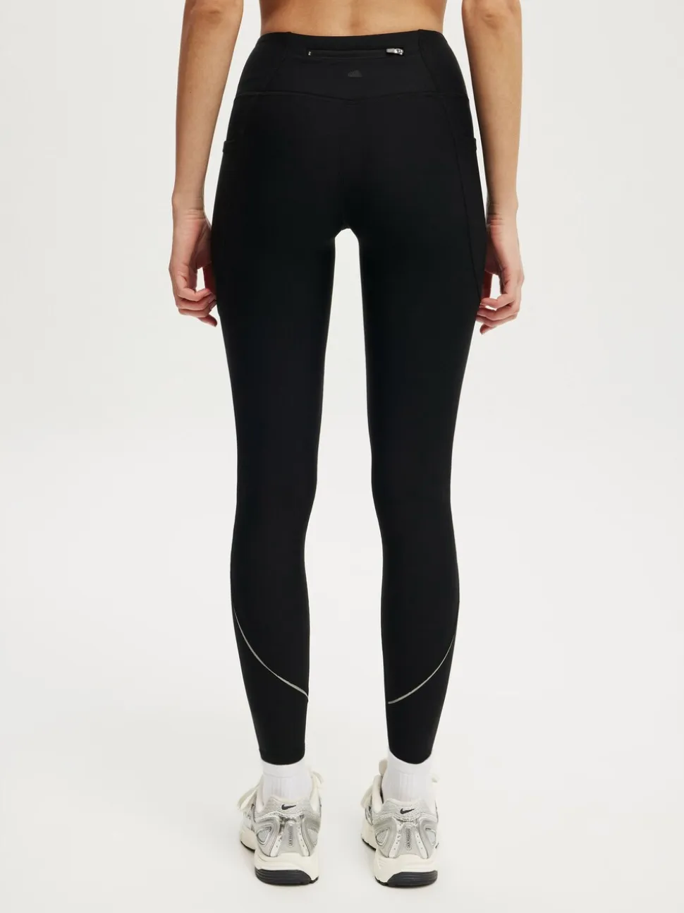 Cotton On Black Fleece Lined Full Length Tights