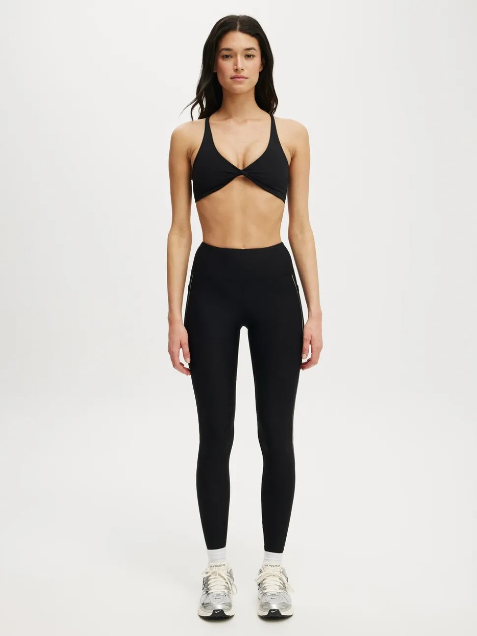 Cotton On Black Fleece Lined Full Length Tights