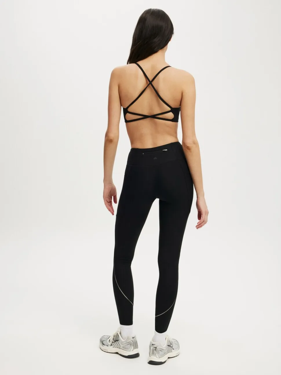 Cotton On Black Fleece Lined Full Length Tights