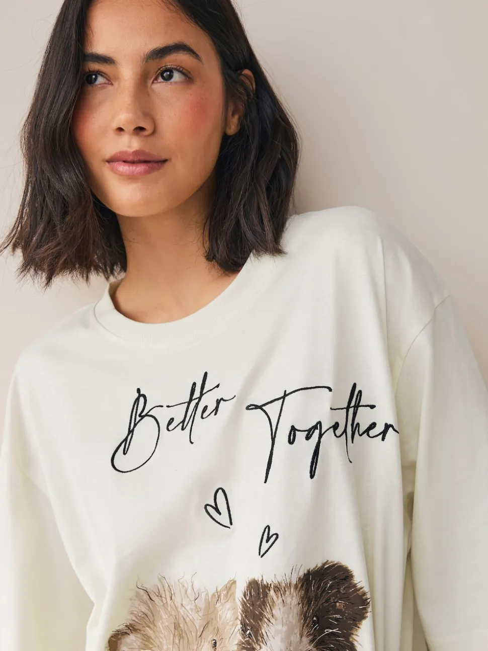 Cream Guinea Pig Jersey Short Sleeve Pyjamas