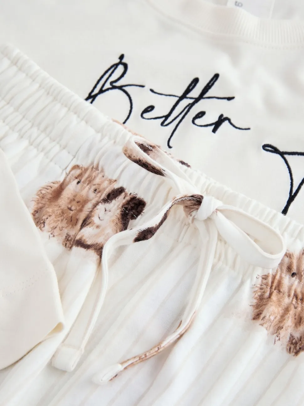 Cream Guinea Pig Short Pyjamas Set