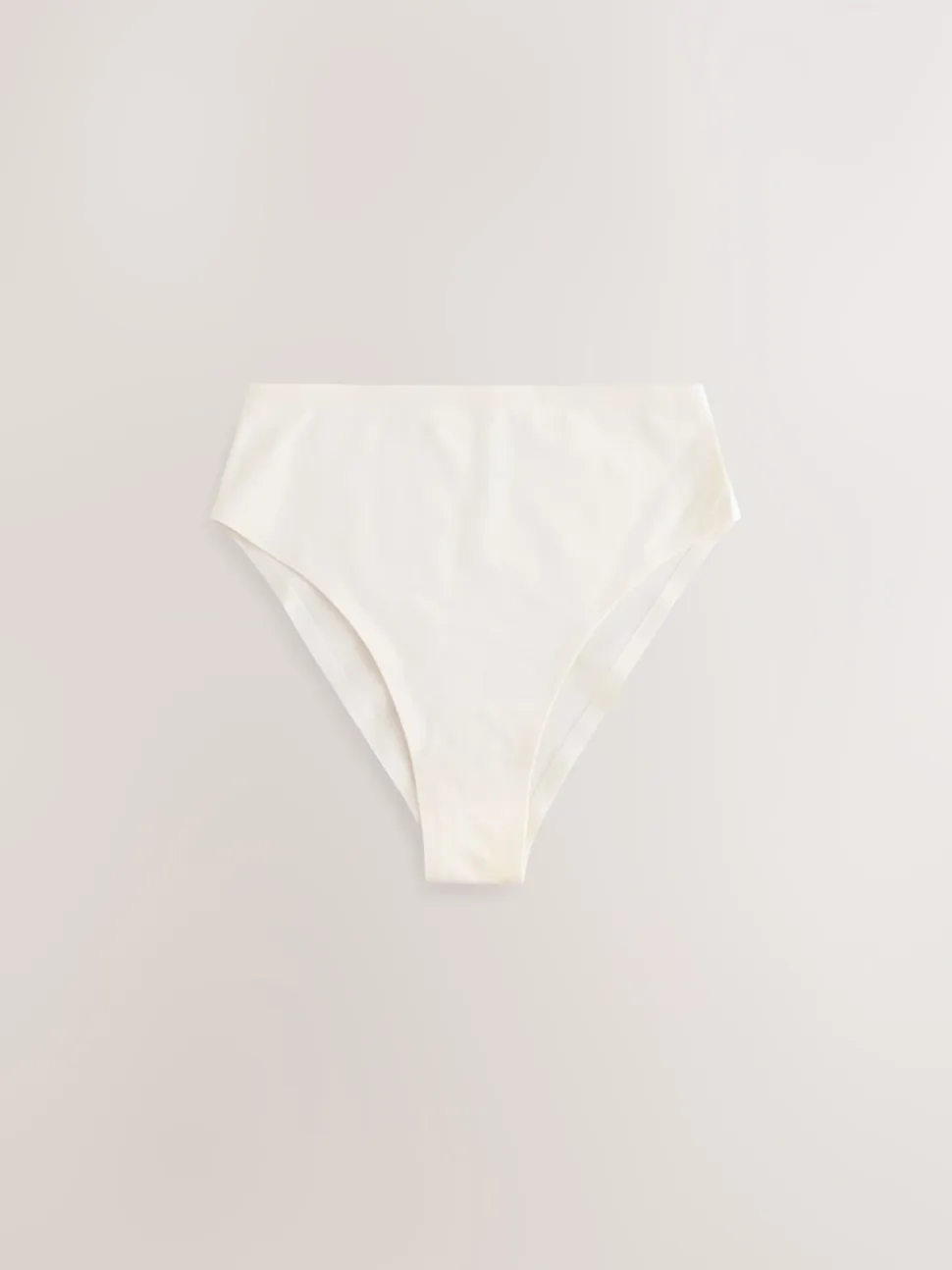 Cream High Waist Brief Shaping Tummy Control Premium Cotton Blend Knickers