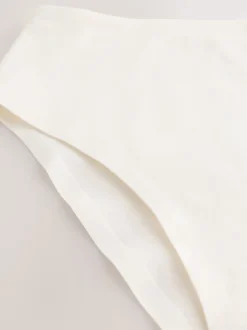 Cream High Waist Brief Shaping Tummy Control Premium Cotton Blend Knickers