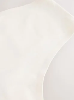 Cream High Waist Thong Shaping Tummy Control Premium Cotton Blend Knickers