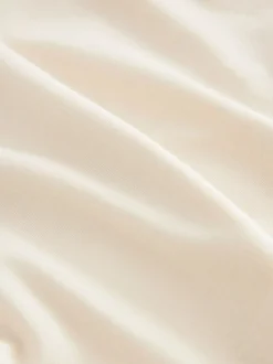 Cream Jersey Waisted Summer Dress
