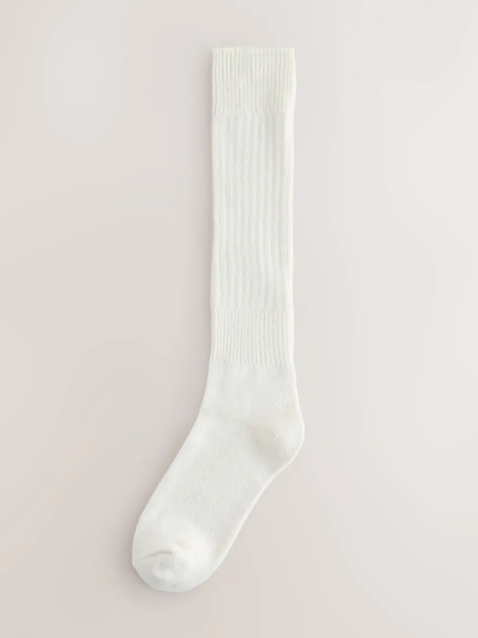 Cream Longline Slouchy Socks 1 Pack