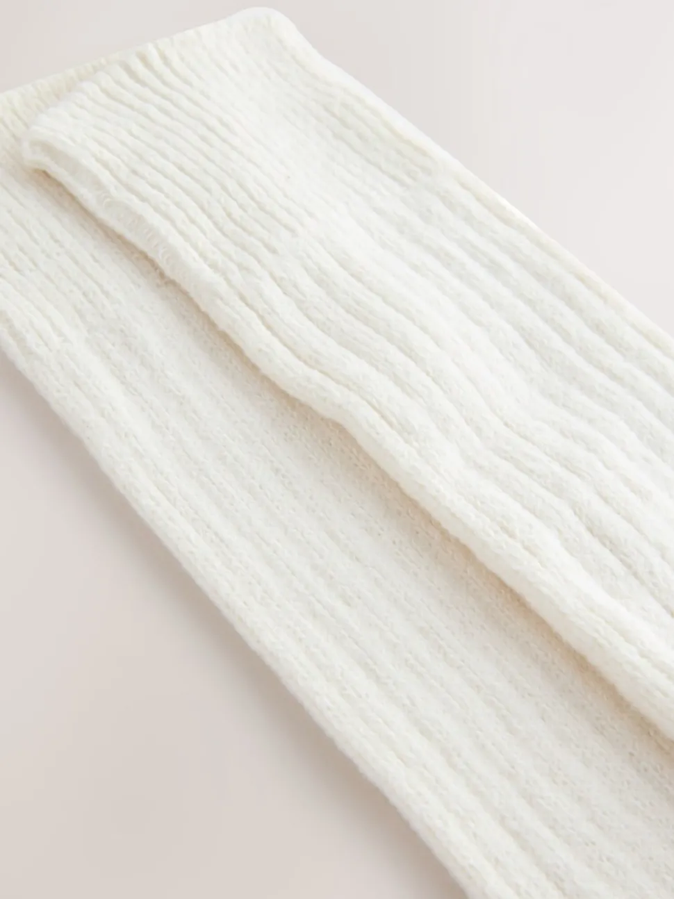 Cream Longline Slouchy Socks 1 Pack