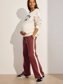 Cream Maternity Graphic Sweatshirt