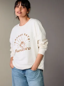 Cream Maternity Mini Me Sweatshirt Set