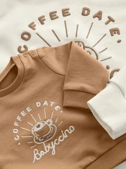 Cream Maternity Mini Me Sweatshirt Set