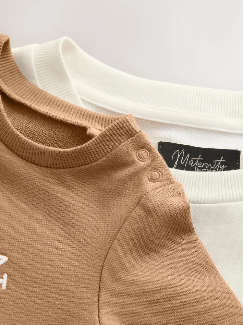 Cream Maternity Mini Me Sweatshirt Set
