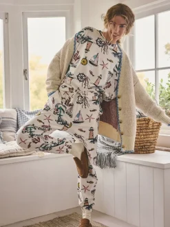 Cream Mermaid Long Sleeve Pyjamas