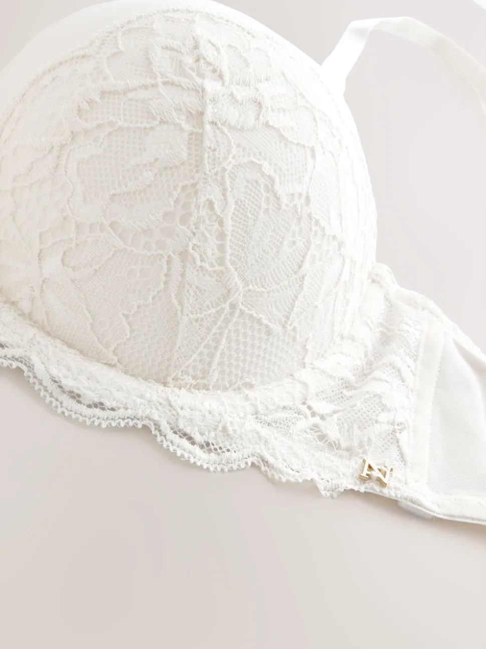 Cream Strapless Multiway Push Up A-D Wow Triple Boost Lace Multiway Bra