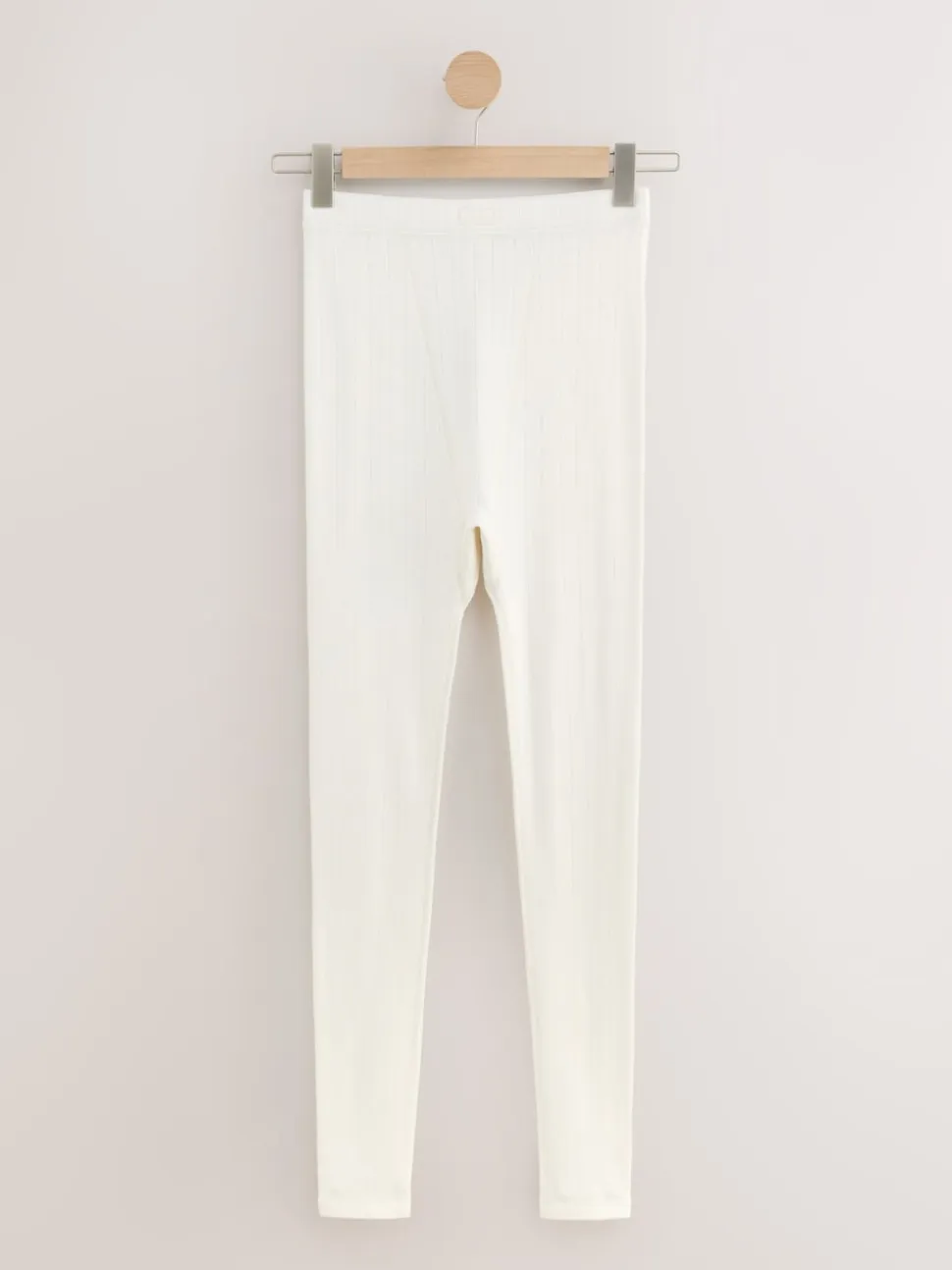 Cream Thermal Maximum Warmth Cosy Pointelle Leggings