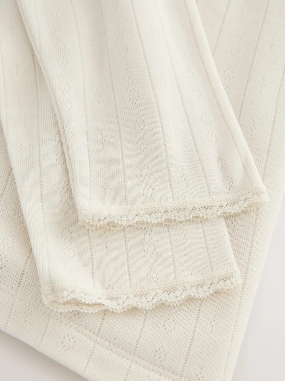 Cream Thermal Maximum Warmth Cosy Pointelle Long Sleeved Top