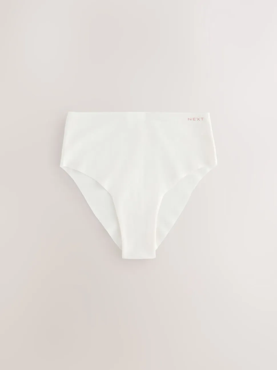 Cream/Pink/Black High Waist High Leg Cotton Rich No VPL Knickers 3 Pack