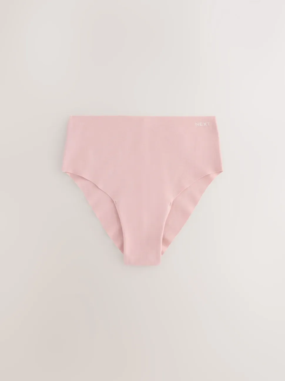 Cream/Pink/Black High Waist High Leg Cotton Rich No VPL Knickers 3 Pack