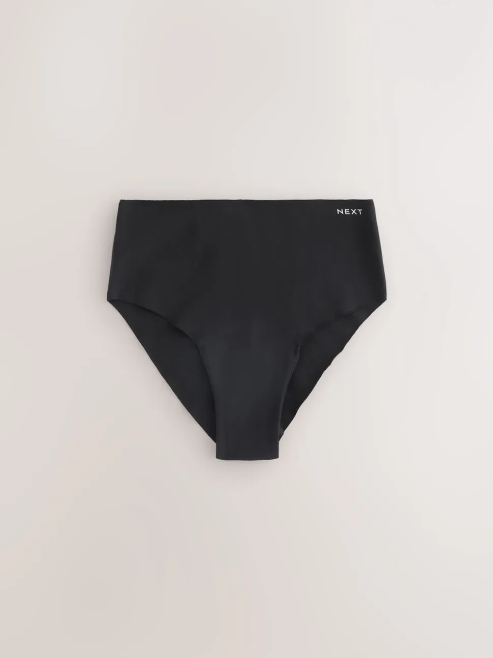 Cream/Pink/Black High Waist High Leg Cotton Rich No VPL Knickers 3 Pack