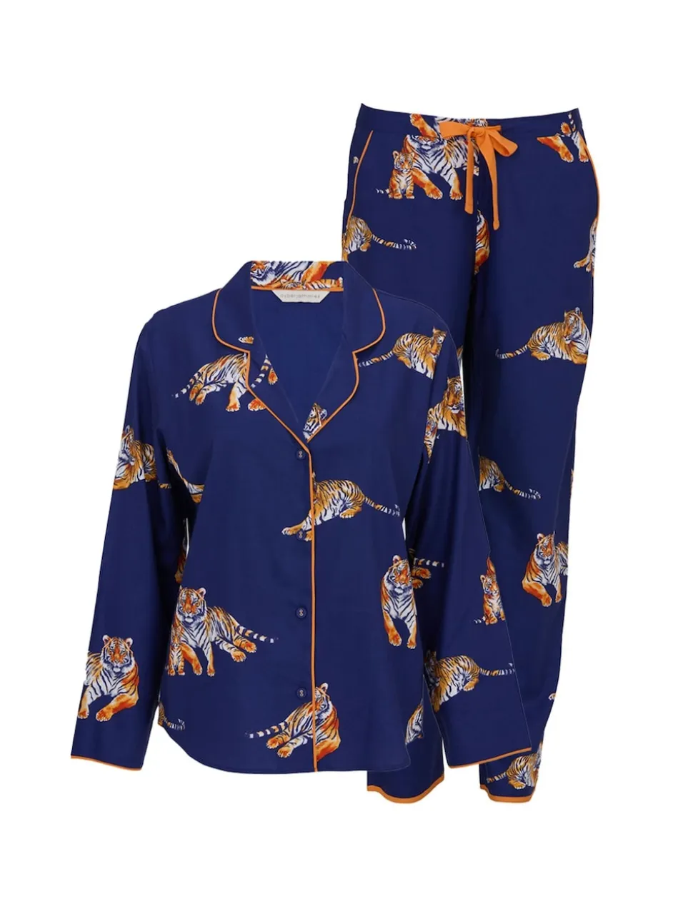 Cyberjammies Blue Tiger Print Long Sleeve Pyjamas Set