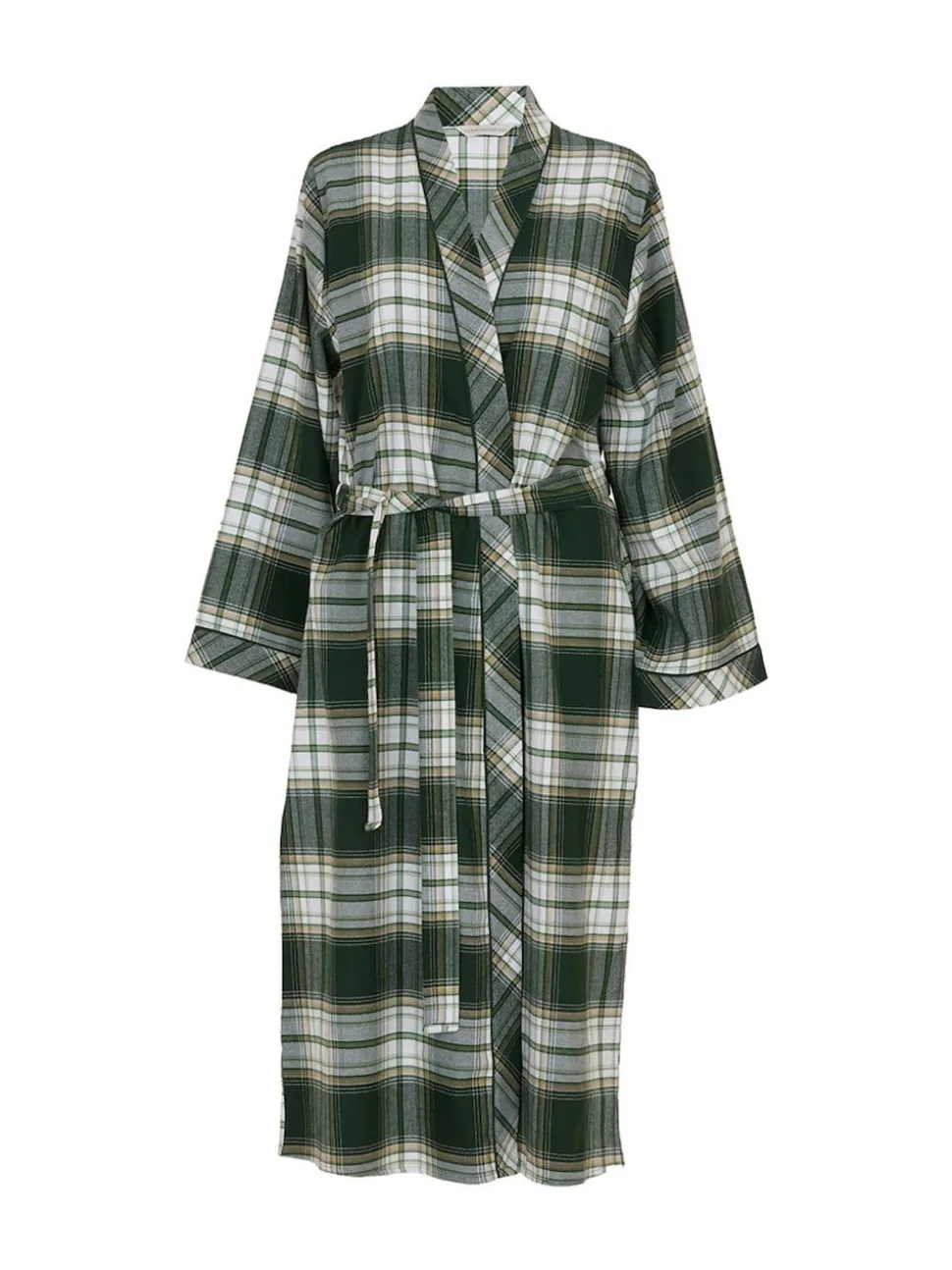 Cyberjammies Green Long Check Dressing Gown