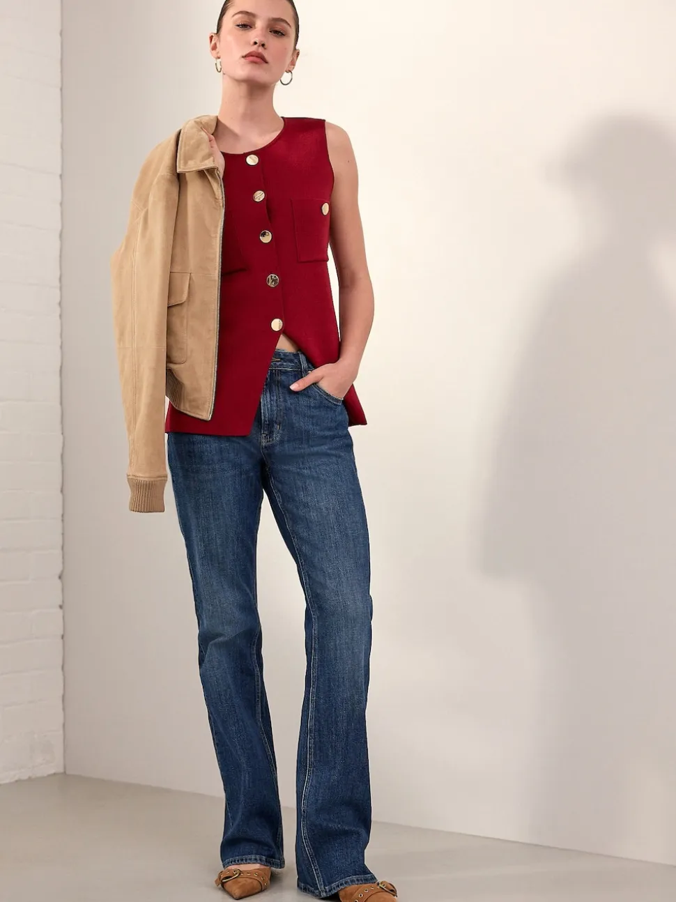 Dark Blue Authentic Bootcut Jeans