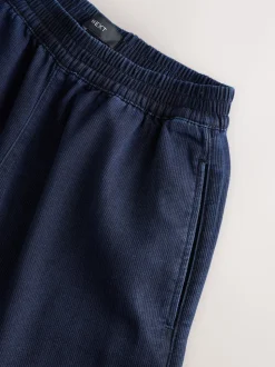 Dark Blue Denim Jersey Joggers