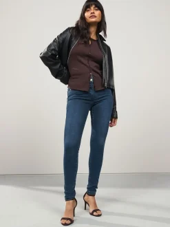 Dark Blue Denim Lift Slim And Shape Skinny Jeans